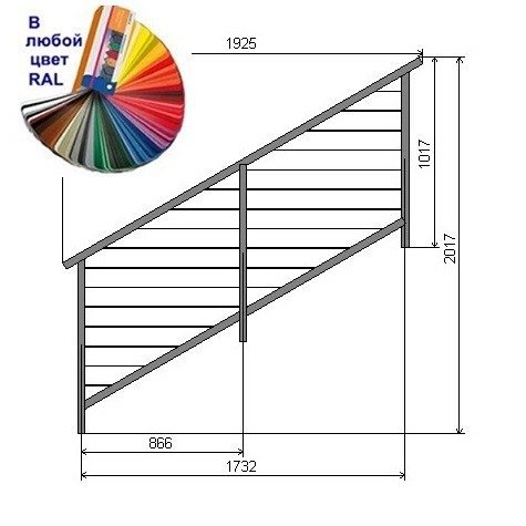 Перила из металла - ПМ39.1
